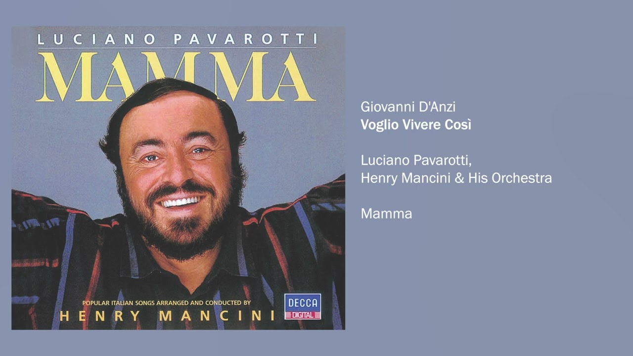 Luciano Pavarotti - Voglio Vivere Cosi (Official Audio)