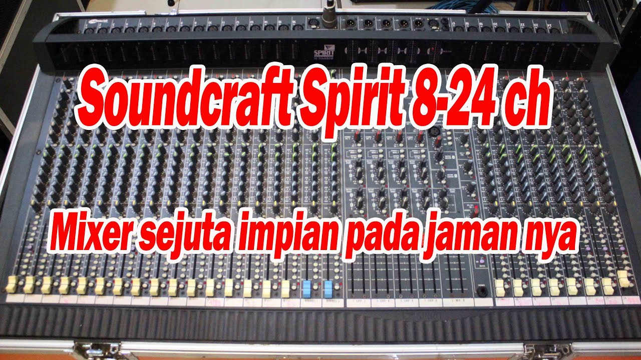 Cek  analog mixer Soundcraft Spirit 8 24ch second Angkasa Pro Sound|Jual Beli Sound System Bekas|