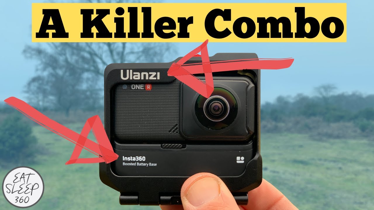 insta360 ONE R boosted battery with Ulanzi ONE R Plus Cage - A killer combo for action shots