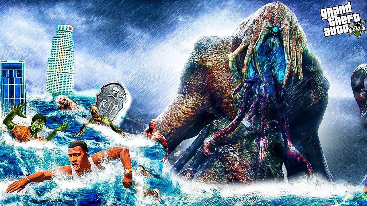 FRANKLIN & AQUAMAN VS CARAB MONSTER IN GTA 5