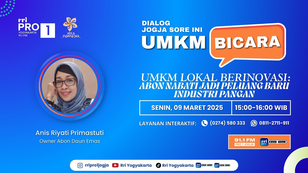 UMKM BICARA | UMKM Lokal Berinovasi : Abon Nabati Jadi Peluang Baru Industri Pangan