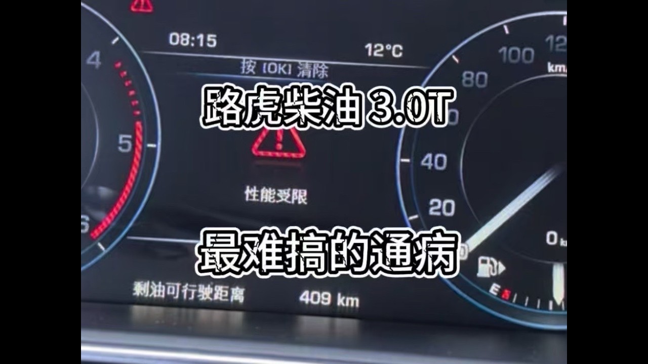 柴油 3.0T 发动机的性能受限，你遇到过什么原因引起的
