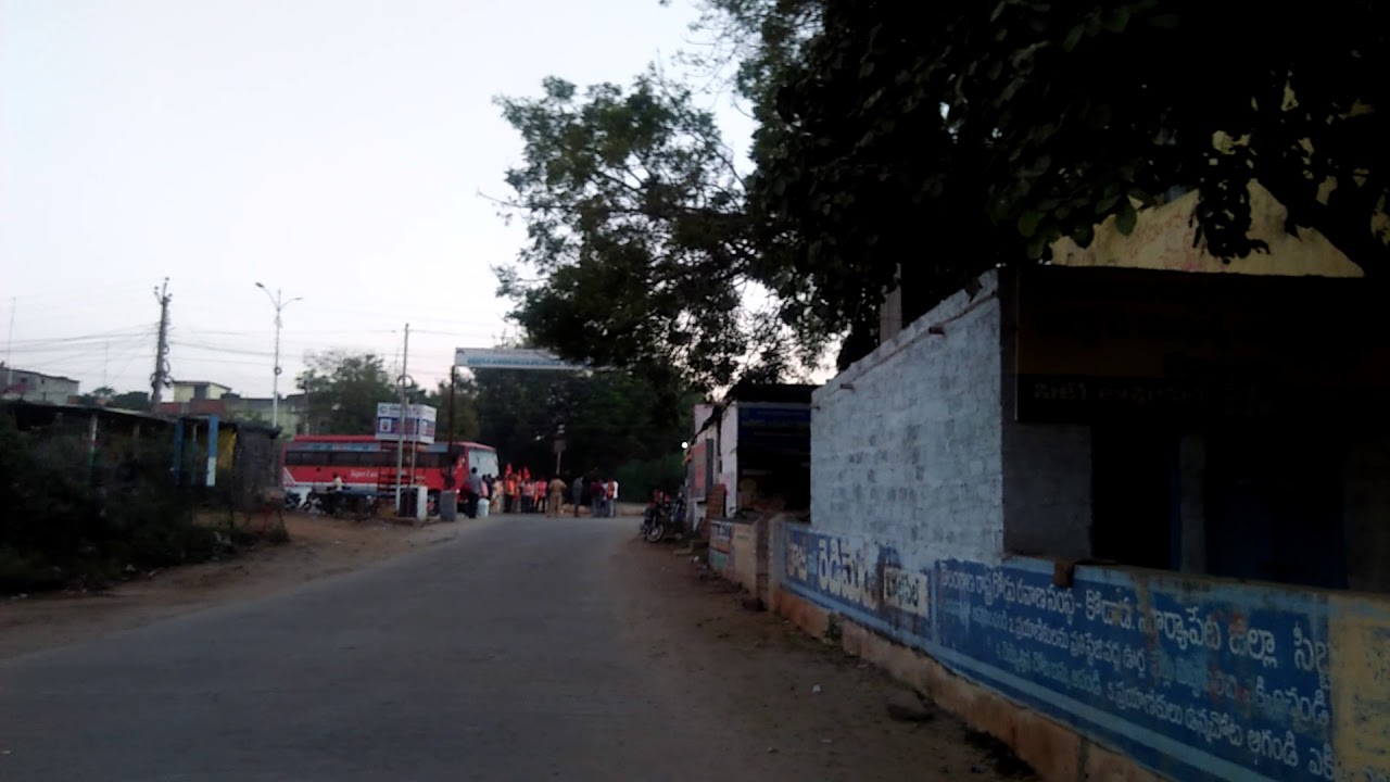 kodada ts bharath bandh rtc bustand bus (4)