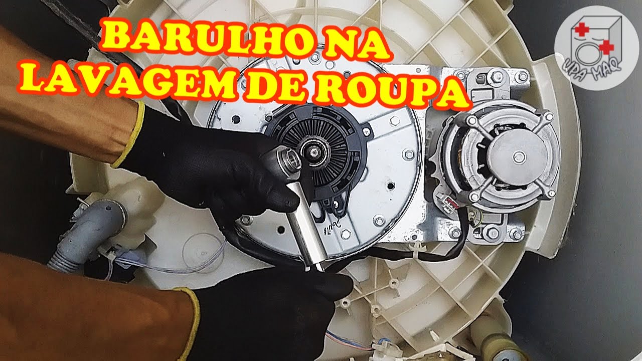 LAVADORA ELECTROLUX FAZENDO BARULHO. TROCA DO ROLAMENTO INFERIOR.