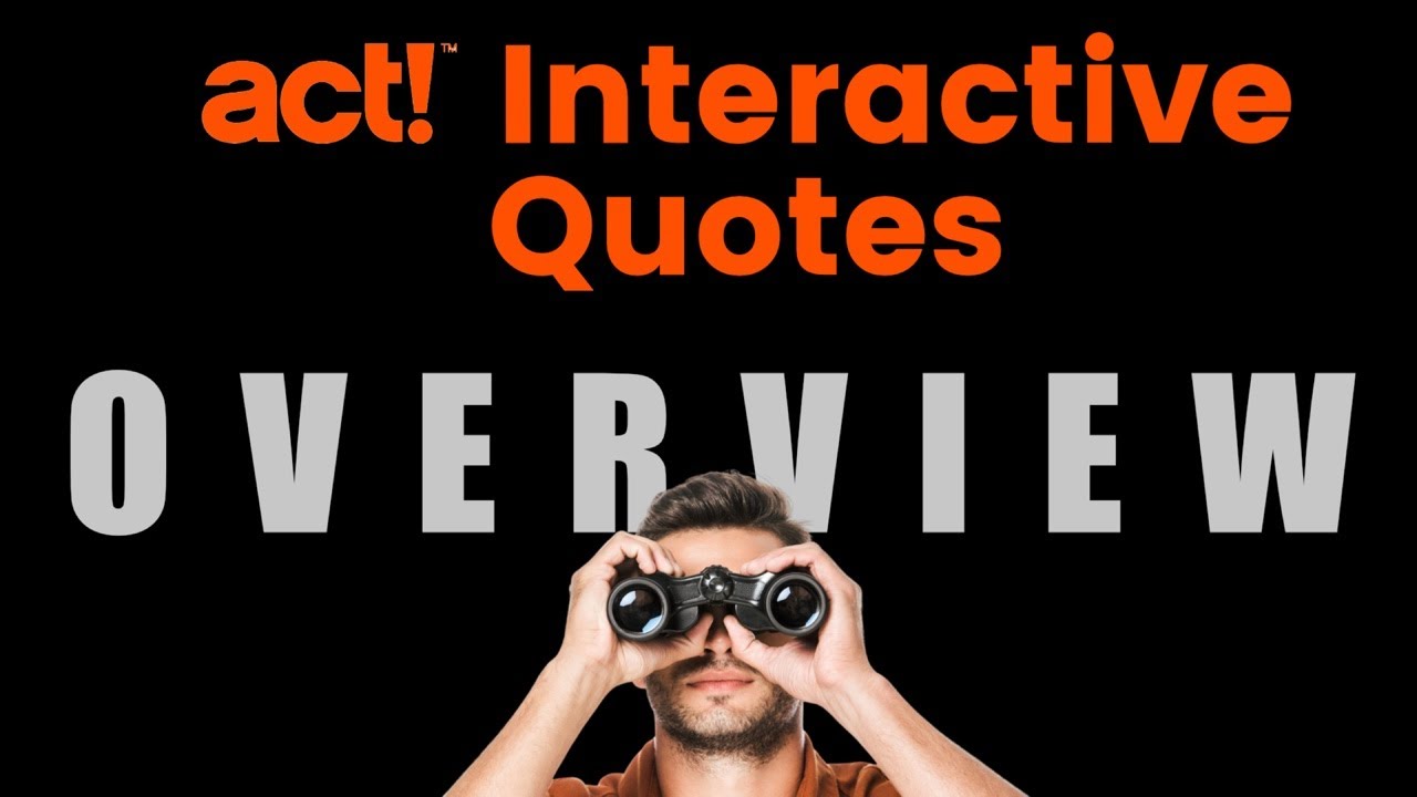 Act! CRM Tip: How to Generate Quotes with Interactive Quote