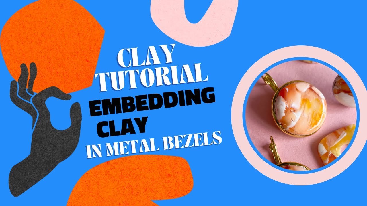 Polymer clay tutorial: embedding clay in metal bezels
