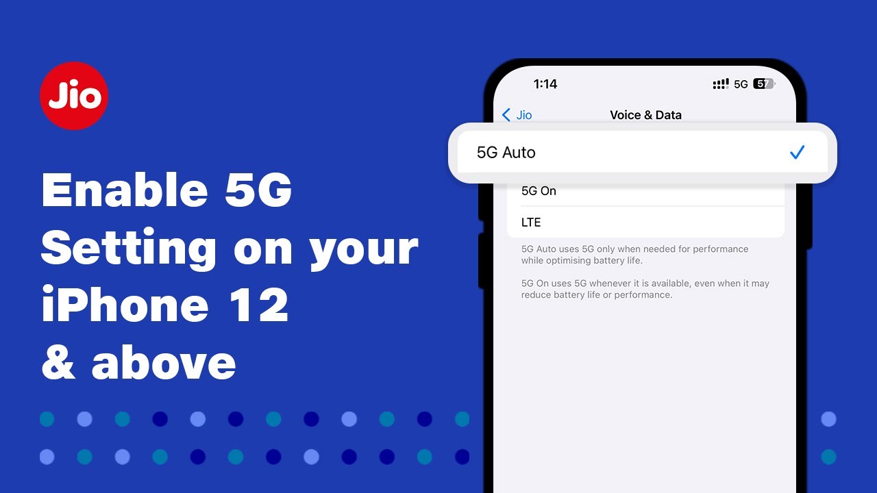 How to enable 5G setting on your iPhone 12 and above