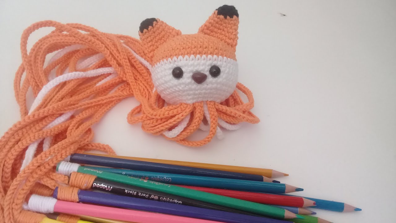 Porta colores en crochet paso a paso de Zorrito -