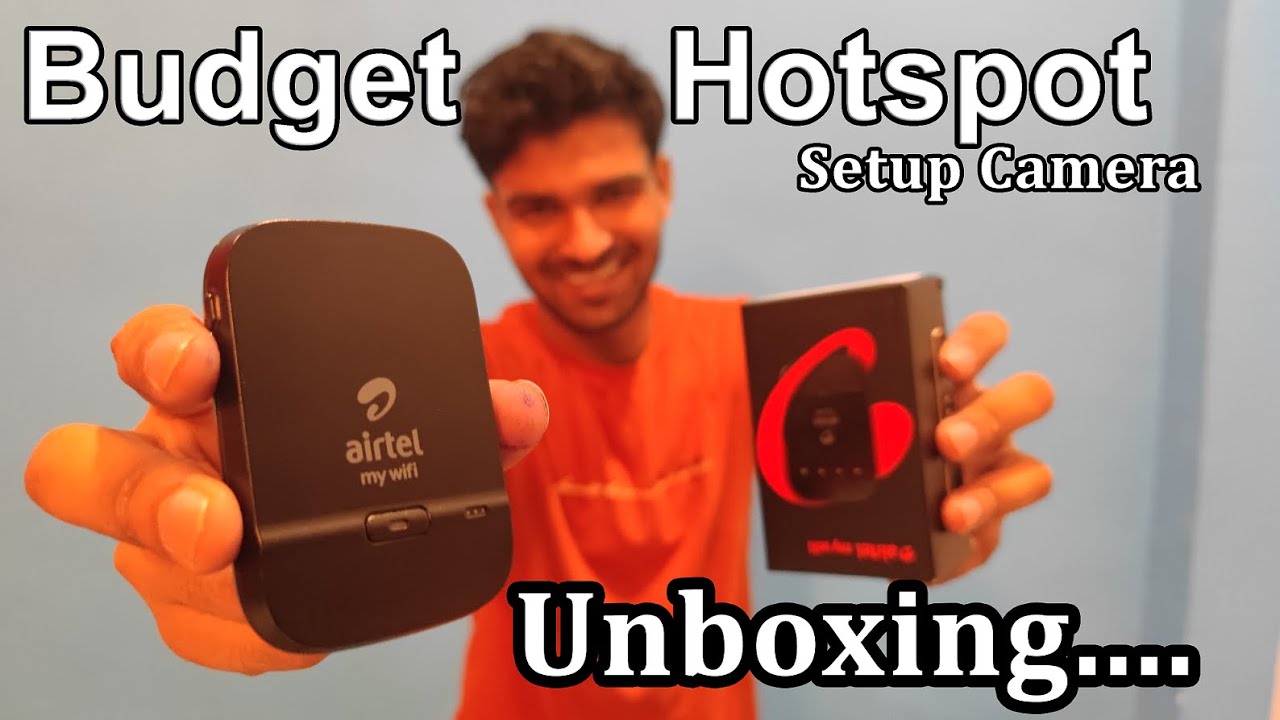 Budget Wifi Hotspot provider Unboxing, Online camera with Airtel my WIFI device with 300 Hr. Backup