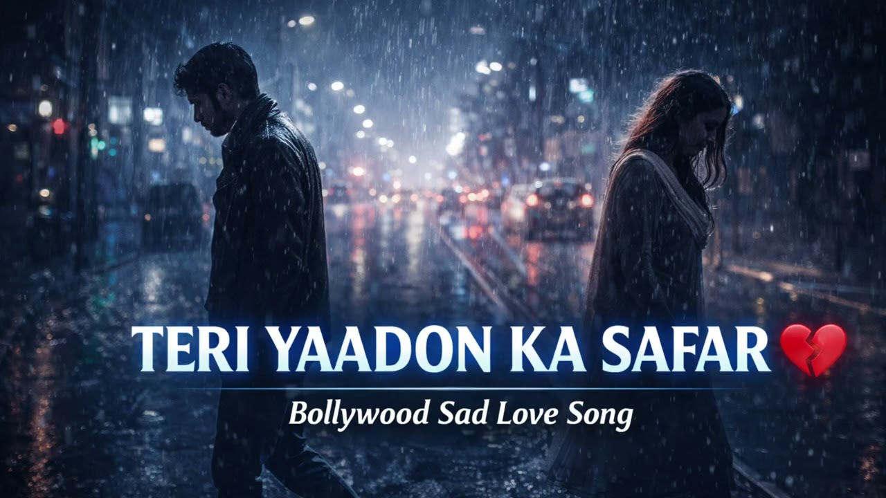 Teri Yaadon Ka Safar 💔 | Bollywood Sad Song | Emotional Love Story Song | #sad #alone #lofi #viral 