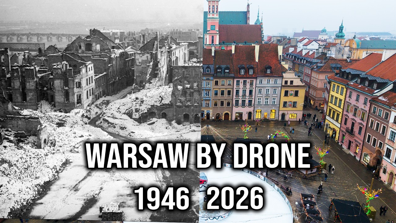 Lotniczy widok Warszawy - Aerial view of Warsaw 1939-2026 Part 1