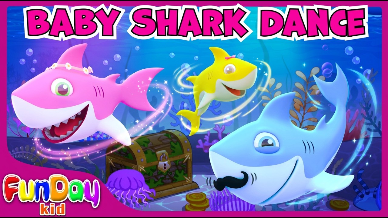Песни Baby Shark | Детские стишки и детские песни | Песни про животных Baby Shark - @FunDayKid