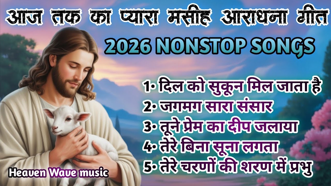 आज तक‌ का प्यारा मसीह आराधना गीत । 2026 NONSTOP SONGS | CHRISTIAN BHAKTI GEET | HEAVEN WAVE MUSIC ♥️