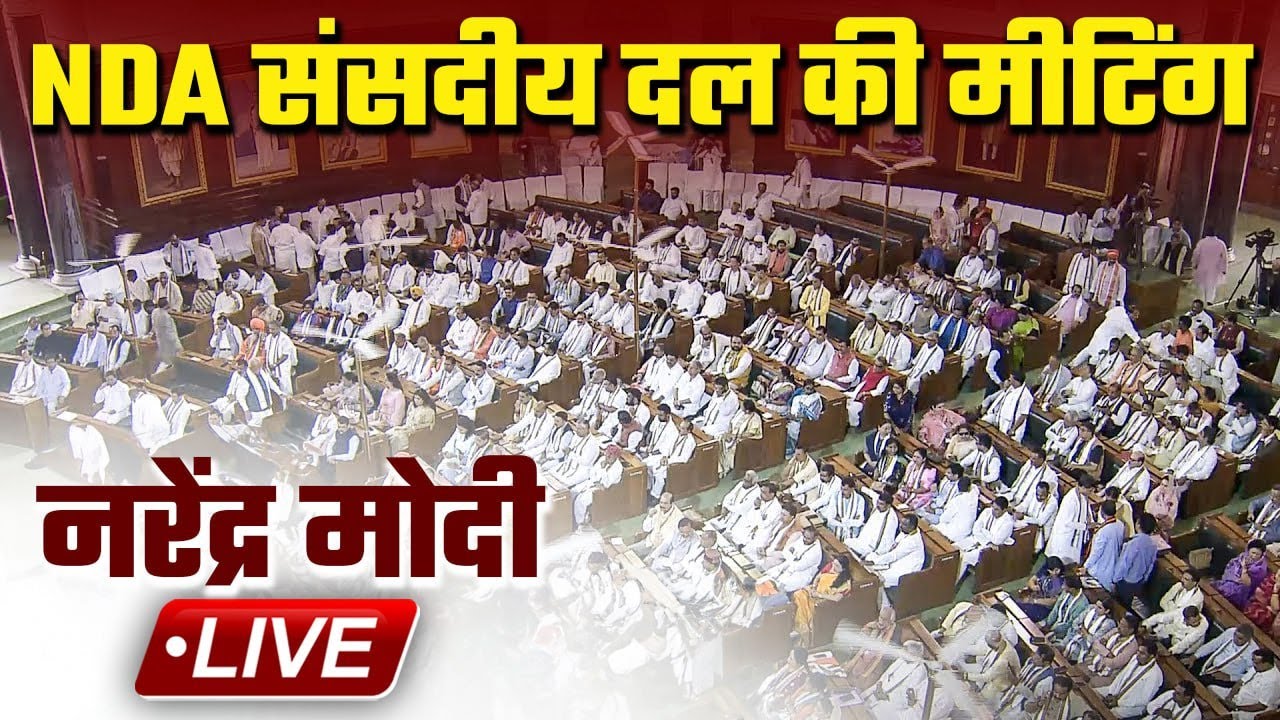 Lok Sabha Election 2024: BJP-led NDA MPs meeting | PM Modi | Nitish Kumar | Chandrababu Naidu