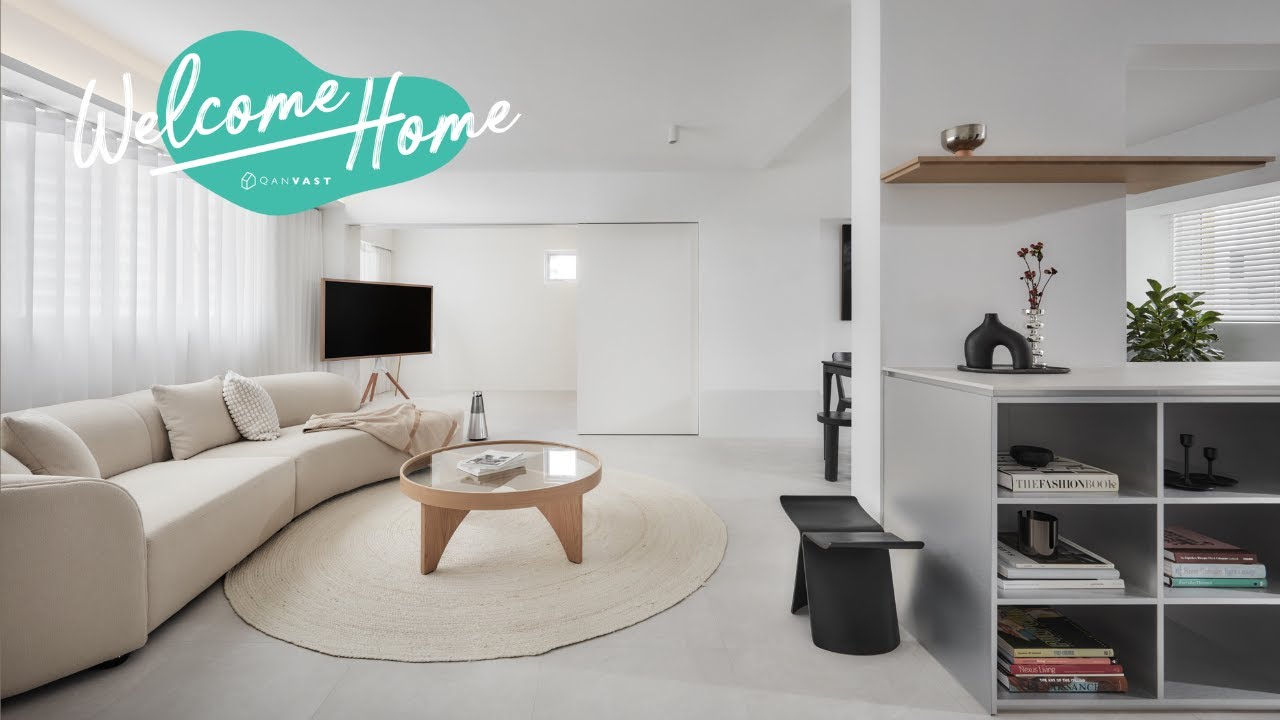 Inside a 'Lazy Minimalist's' Open-Concept 4-Room HDB in Hougang | Qanvast Welcome Home Tours