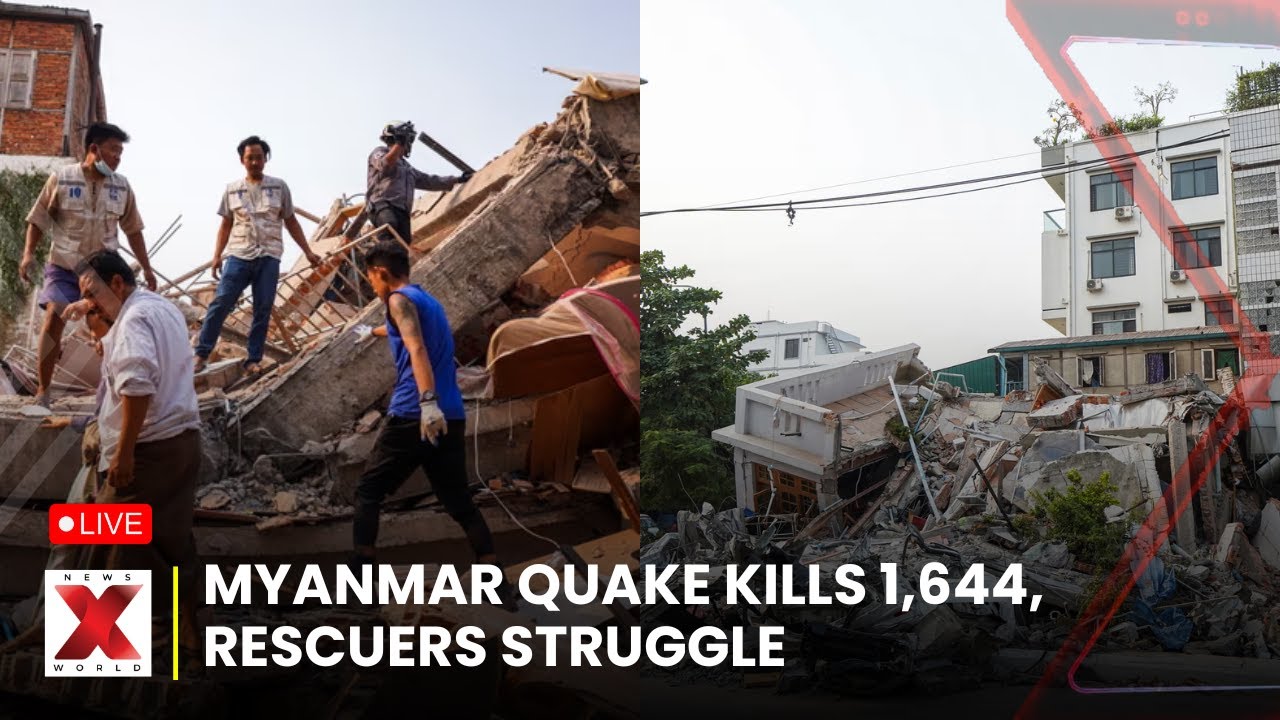 LIVE : Myanmar Quake Survivors Searched as UN Warns of Medical Shortages | NewsX World