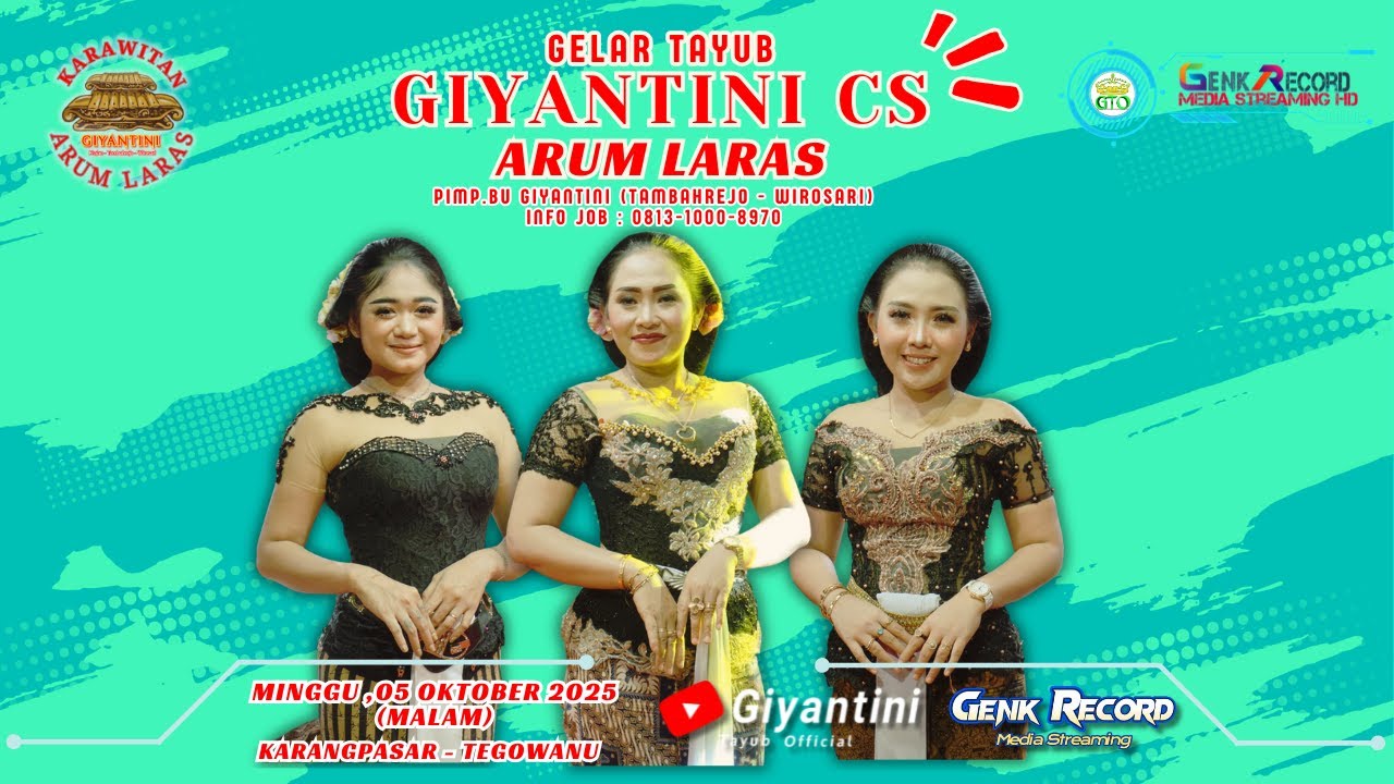 🔴#live TAYUB GIYANTINI CS ARUM LARAS / Karangpasar -Tegowanu, 05 Okt 2025 (Malam)