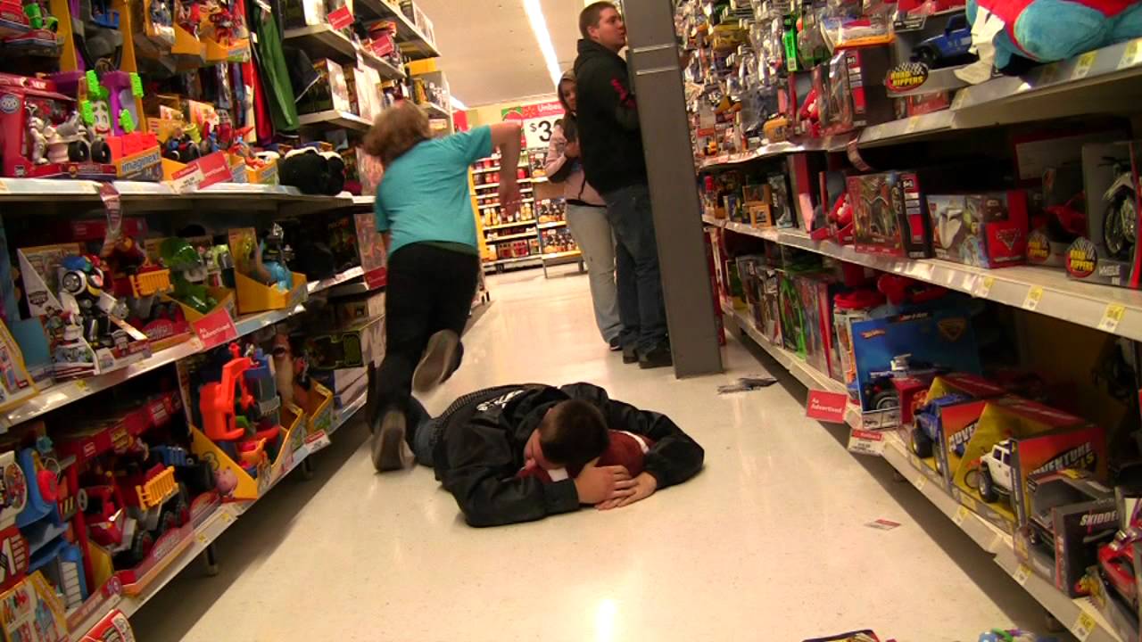 Public Prank - Playing Football In Stores