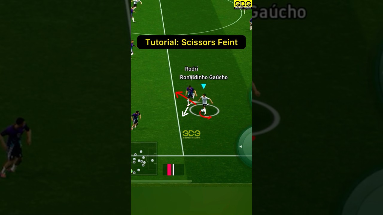 Tutorial skill: Scissors Feint ✂️✅🥶 #efootball #efootball2025