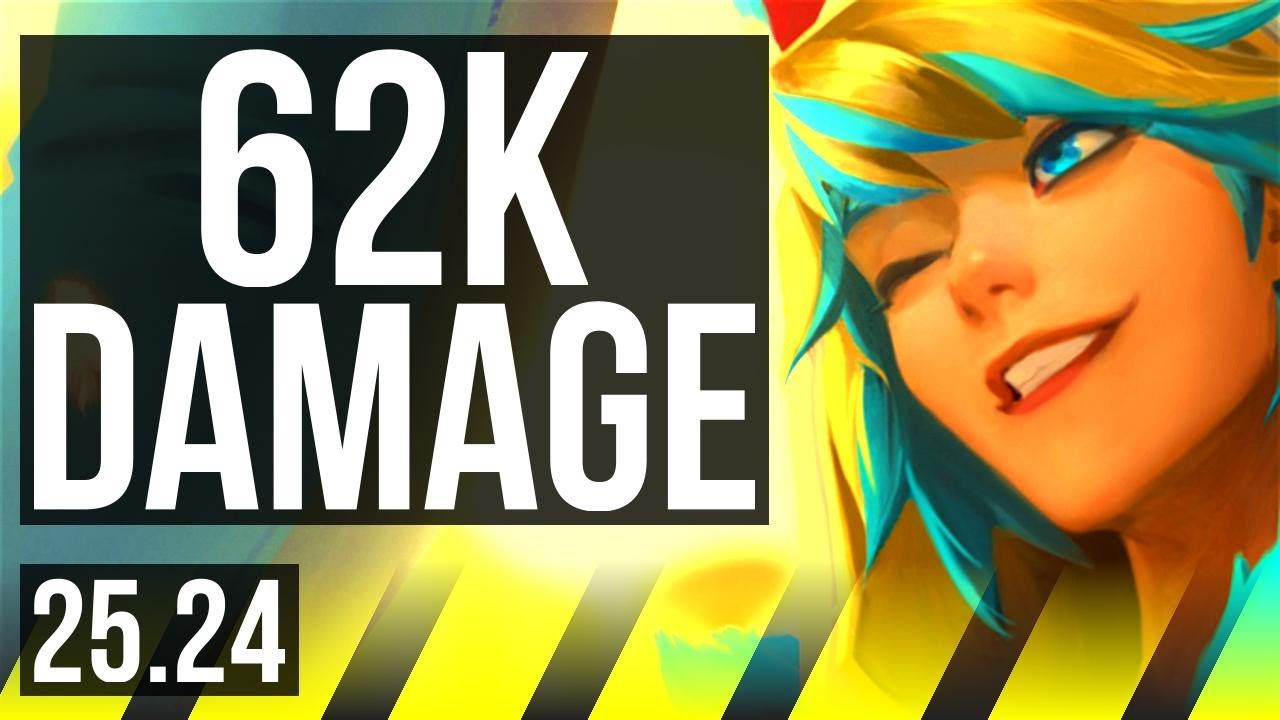 EZREAL & Swain vs CAITLYN & Nami (ADC) | 62K damage | EUW Diamond | 25.24