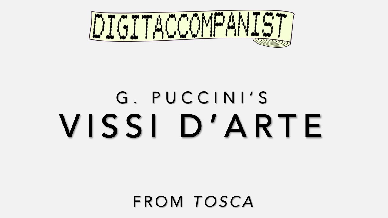 Vissi d'arte &ndash; Digital Accompaniment