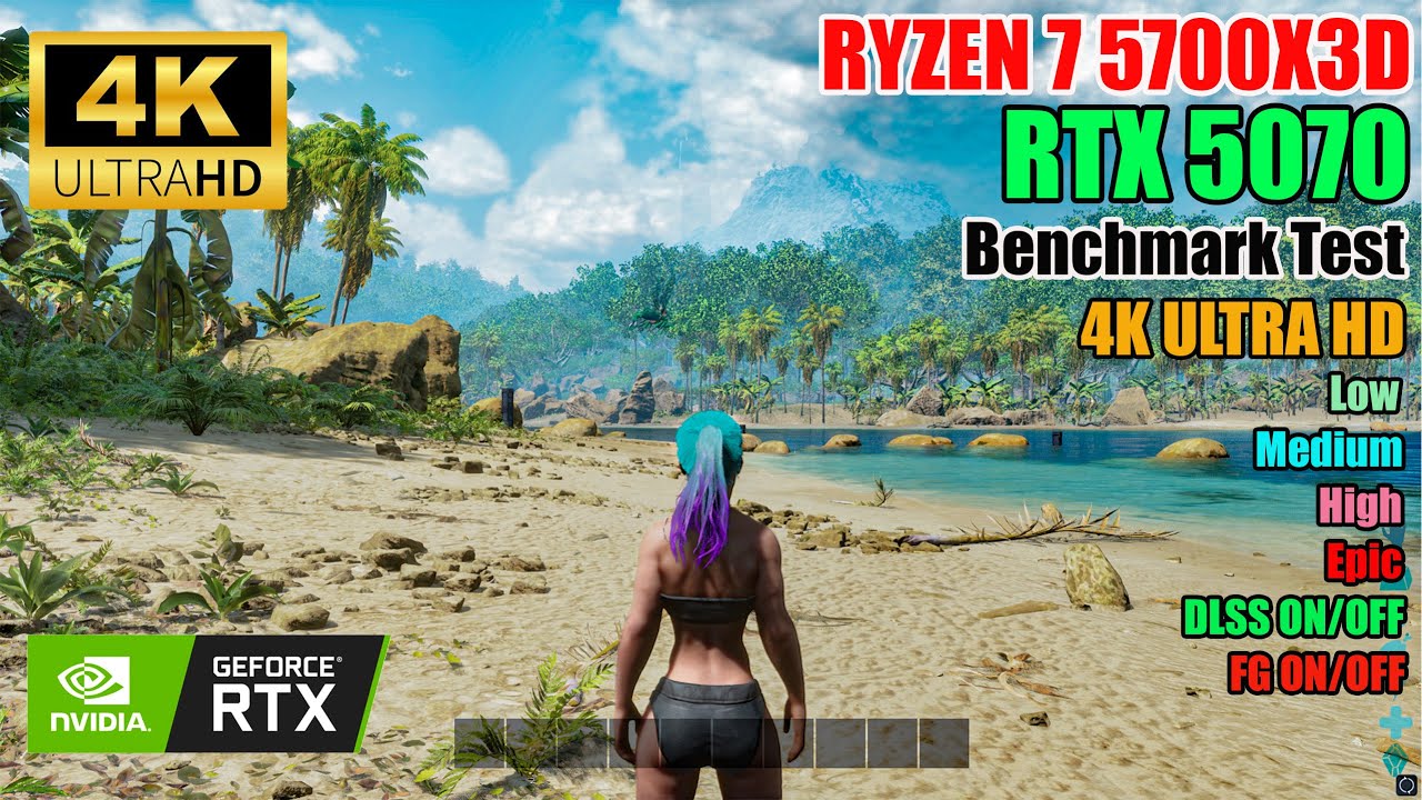 Ark Survival Ascended RTX 5070 4K BENCHMARK TEST #arksurvivalascended #rtx5070