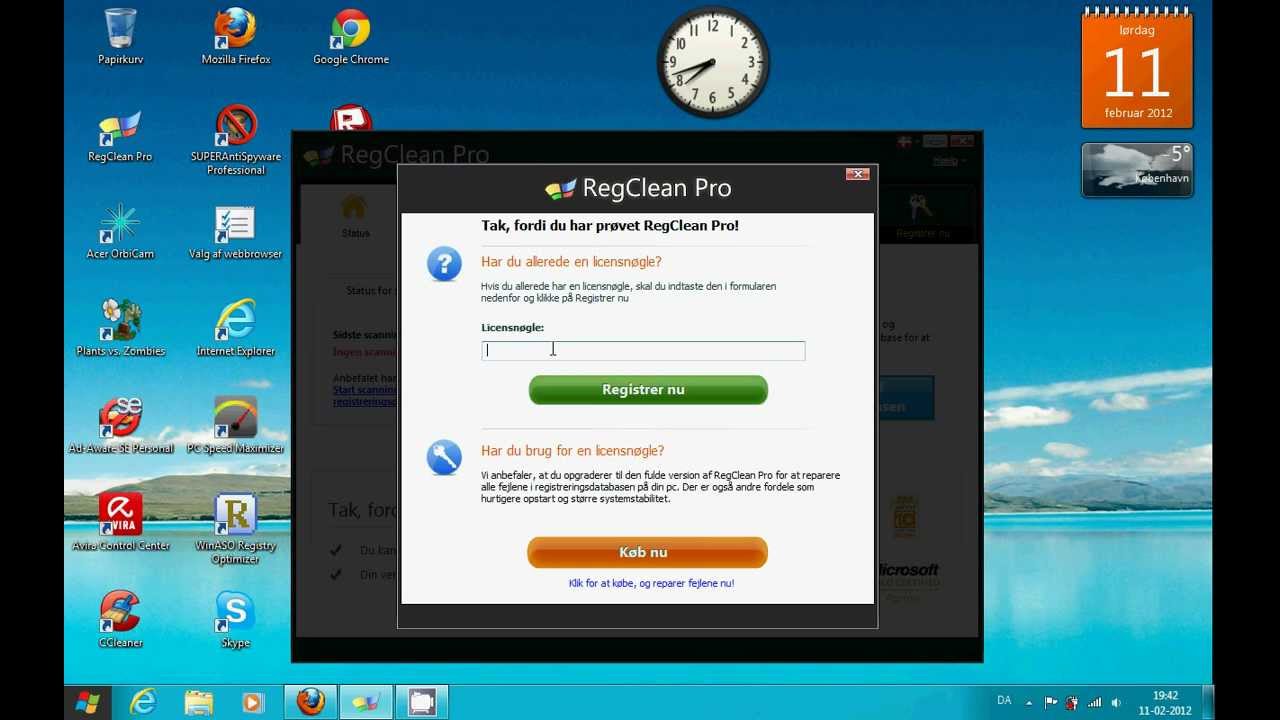 How to open key in Regclean Pro