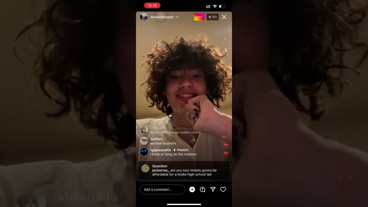 glaive’s instagram live (9/6/2022)