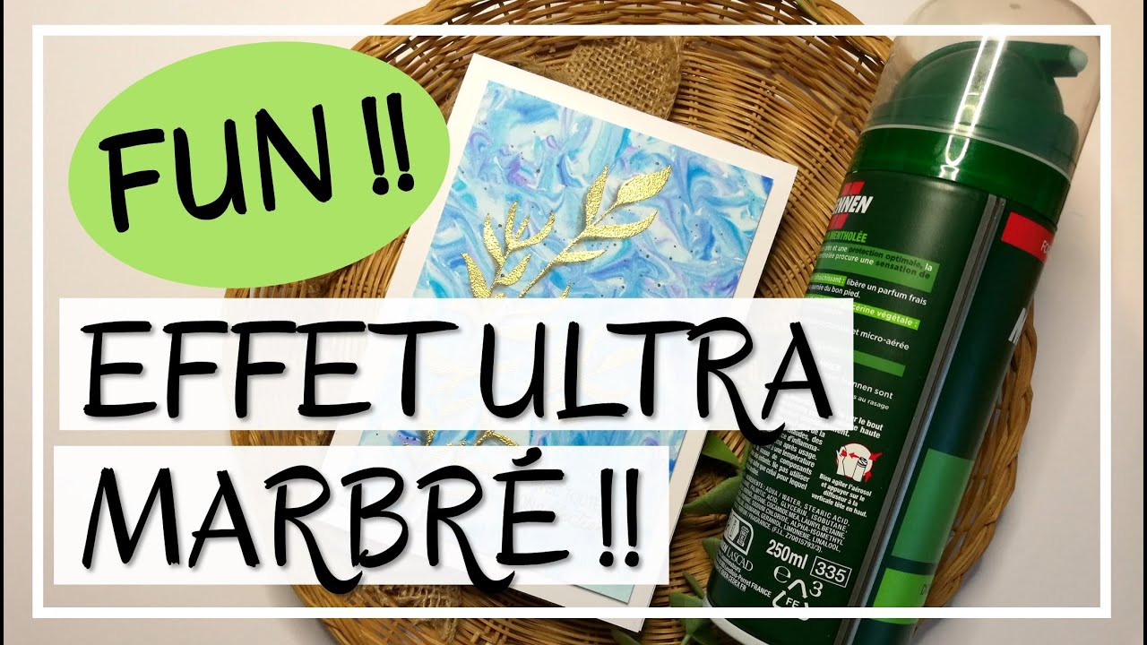De la MOUSSE À RASER en CARTERIE !! Vraiment ULTRA FUN !! Tuto carterie DIY Scrapbooking