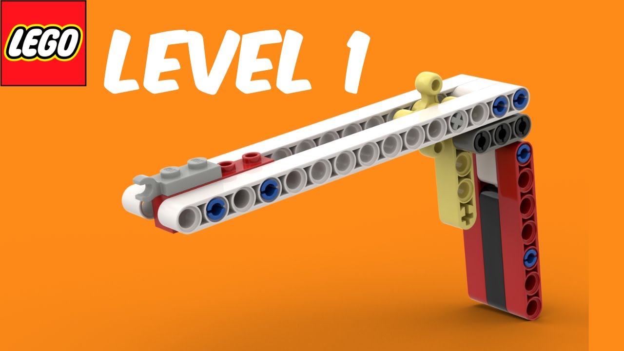 Simple LEGO Rubberband Gun | Step-By-Step Instructions