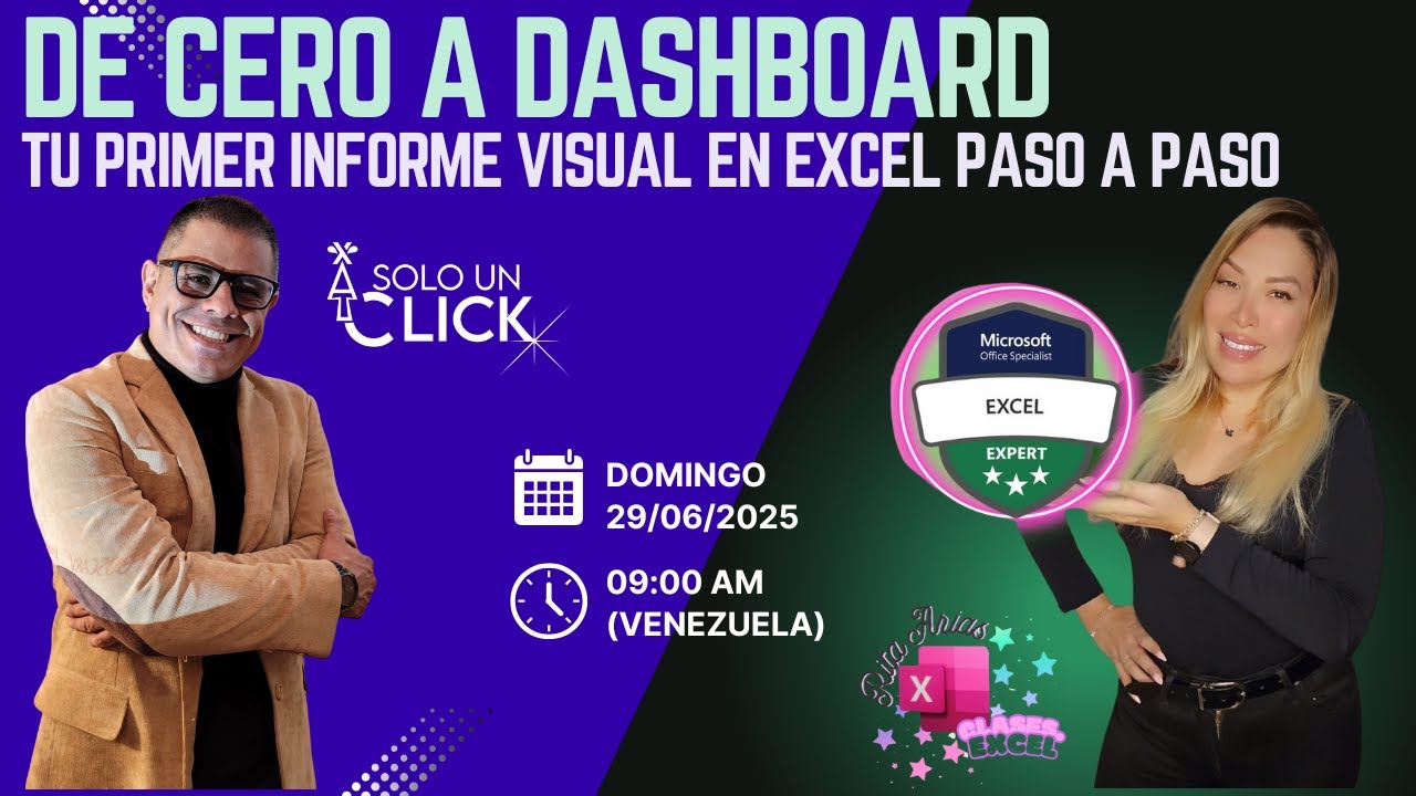 🎯LIVE De Cero a Dashboard en Excel | Tu Primer Informe Visual Paso a Paso