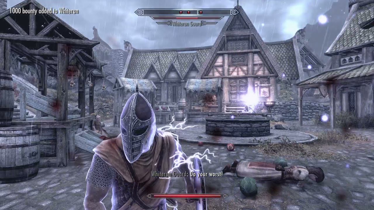 Skyrim - Testing Storm Call in Whiterun