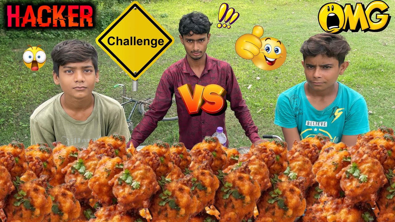 5 मिनट मे 100 पकौड़ी 😀💪 खाओ ₹1300 जीत के ले जाओ l 😱🤑💯💪SAHIL CHALLENGE FOOD PAKODI EATING CHALLENGE