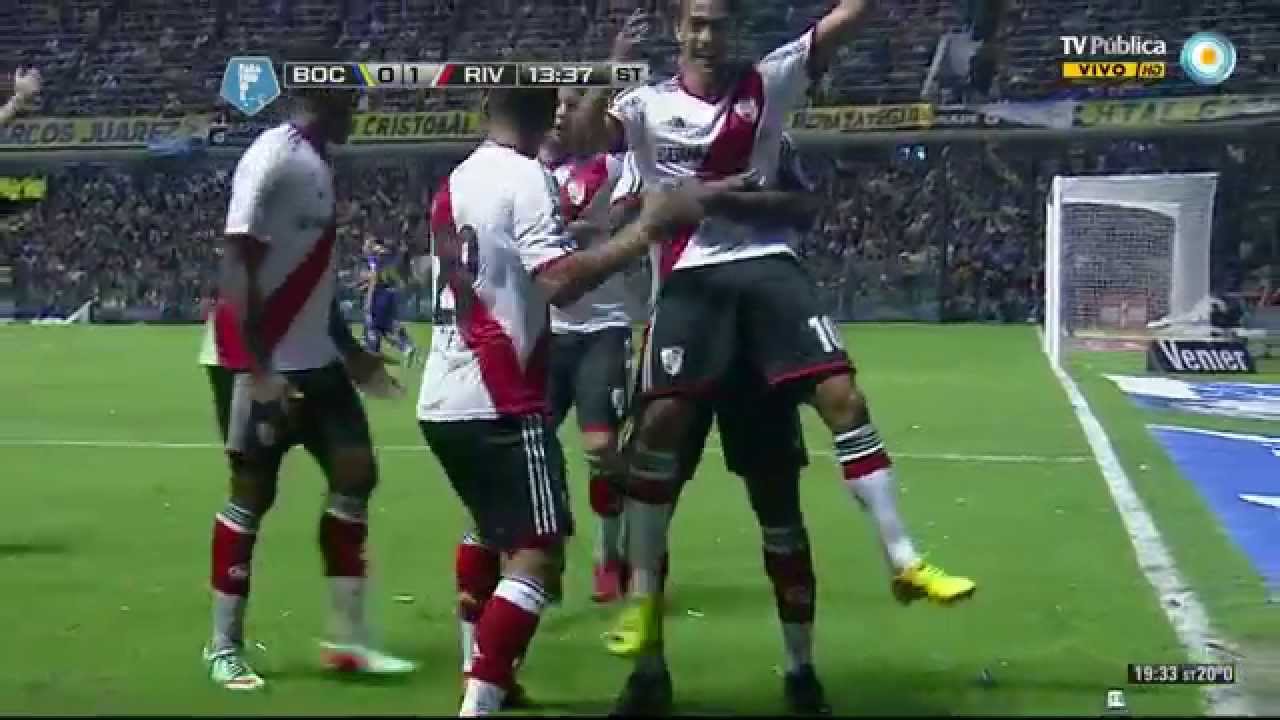 Gol de Lanzini. Boca 0 - River Plate 1 | Torneo Final 2014 - Fecha 10