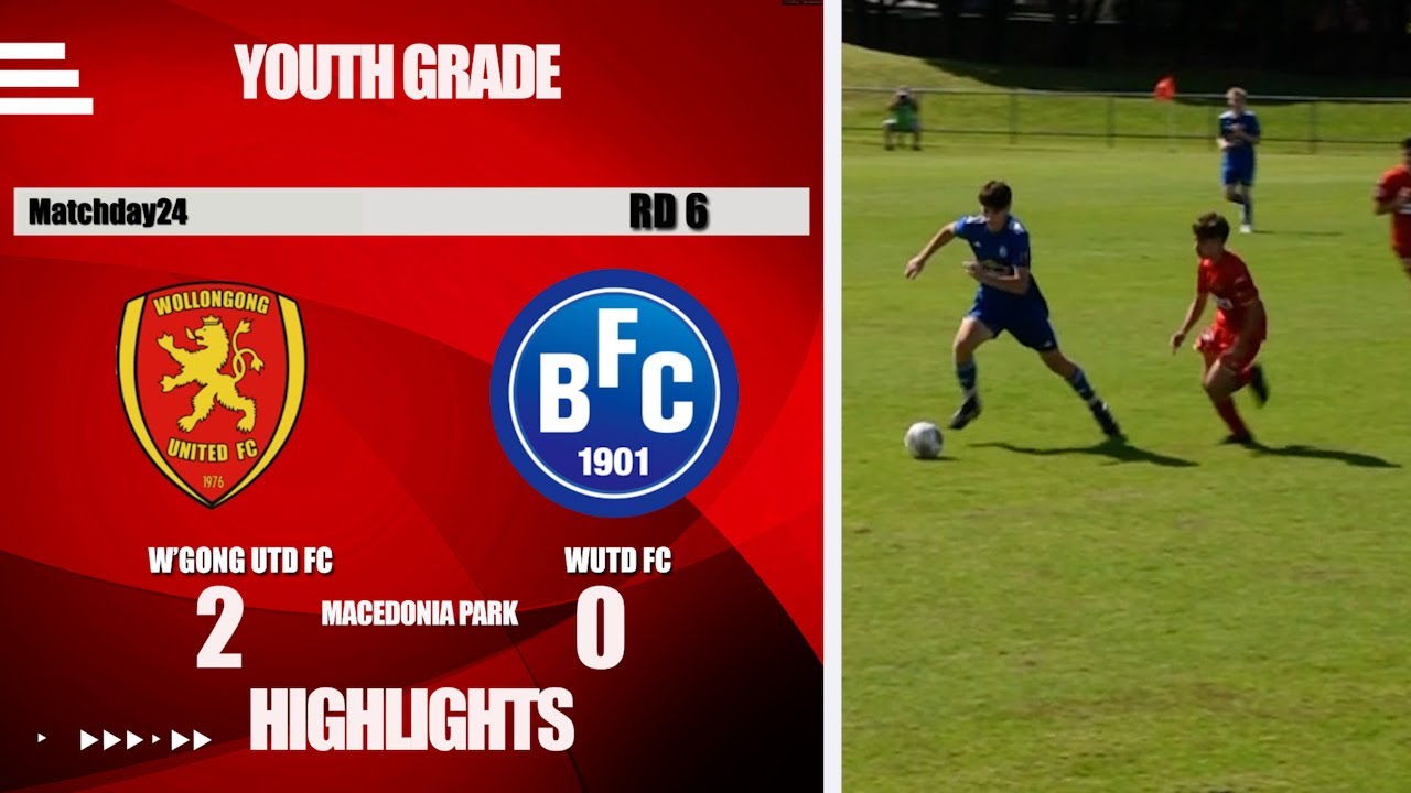 Matchday 24 HIGHLIGHTS Bulli FC vs W'gong UTD FC Rd 6 Youth Grade