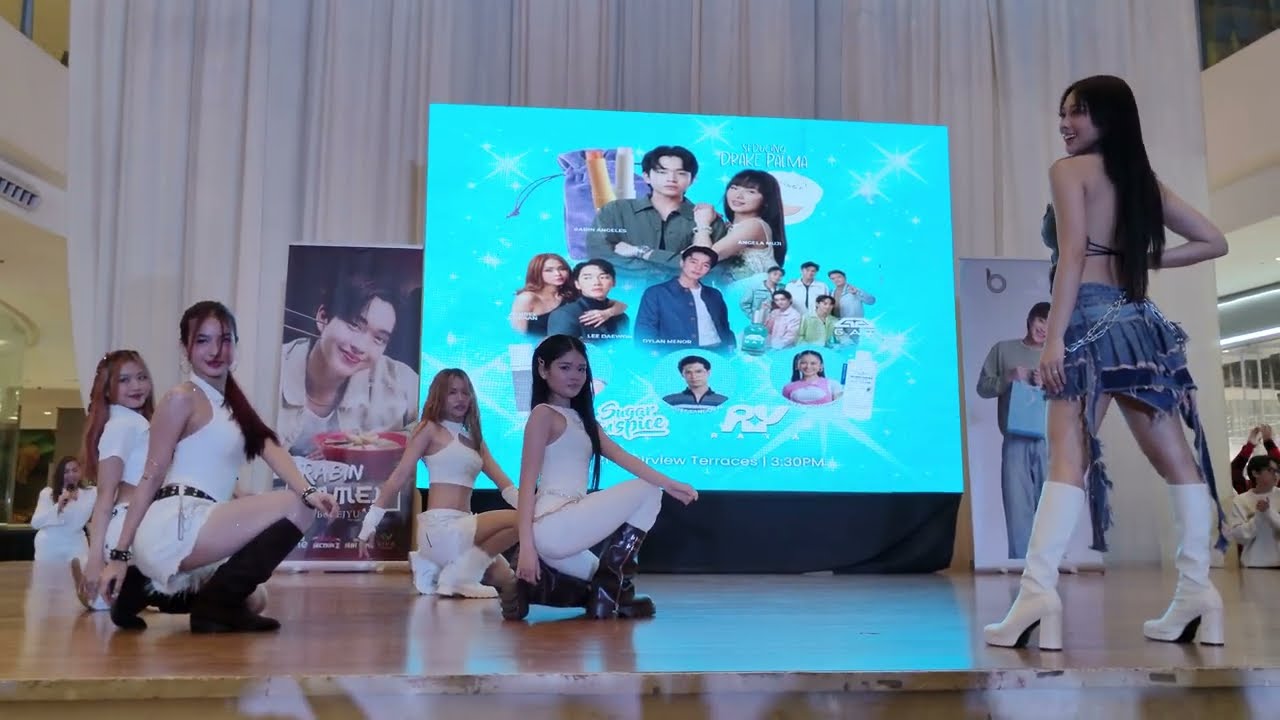 Angela Muji performing with some Sugar N' Spice members - Viva Beauty Mall Show at Fairview Terraces