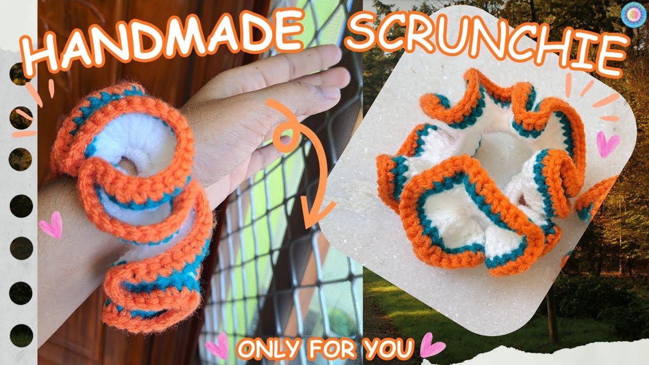 Crochet Scrunchie Tutorial | Quick & Easy Tutorial (Step by Step) | Crochet for beginners