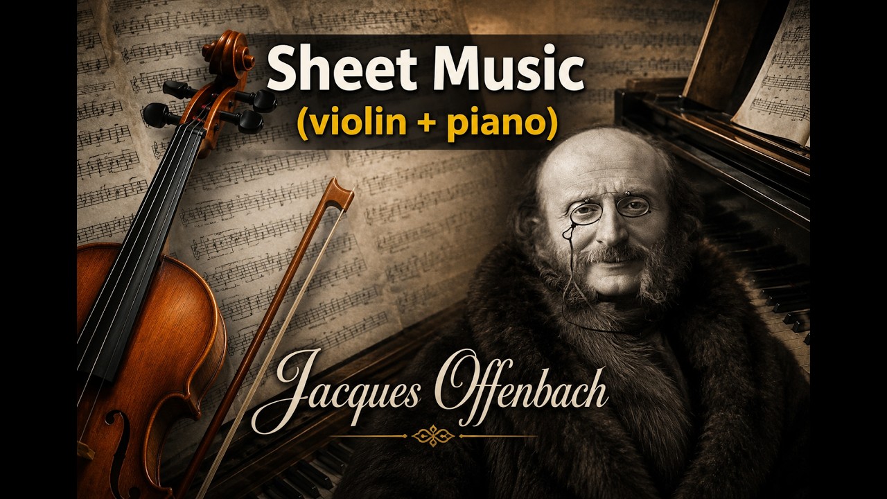 Offenbach - Orpheus in the Underworld Overture with Sheet Music (piano conductor)