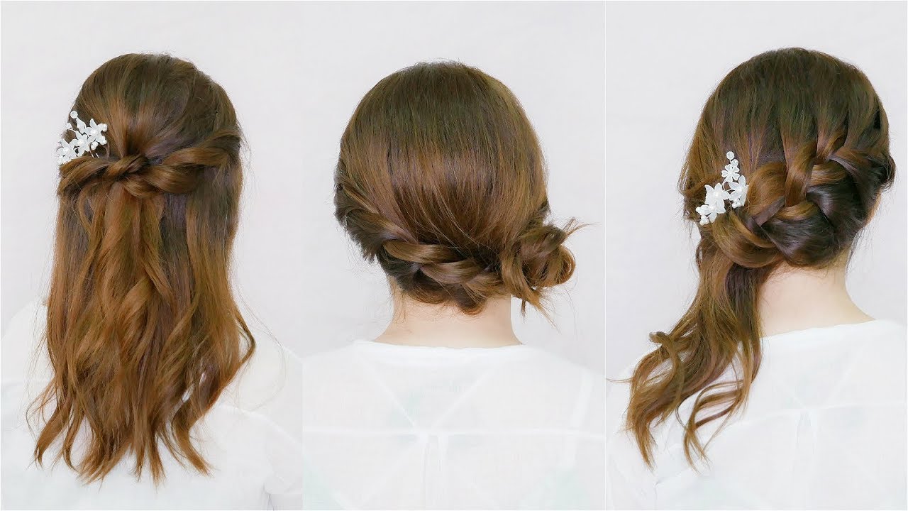 沒造型師也不怕  3種伴娘髮型輕鬆綁  3 Fast and Easy Hairstyles for Bridesmaid｜莫亞 MoyaMakeup