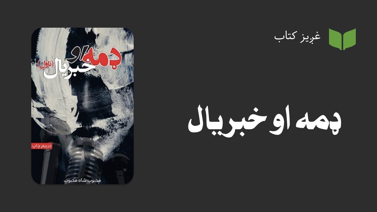 پښتو غږیز کتاب:‌ ډمه او خبریال (ناول)