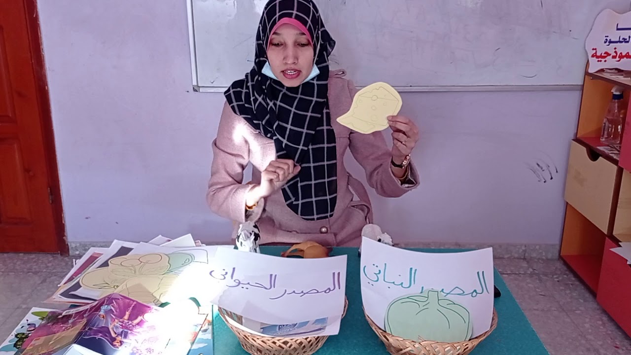 الغذاء النباتي والغذاء الحيواني لاطفال بستان وتمهيدي