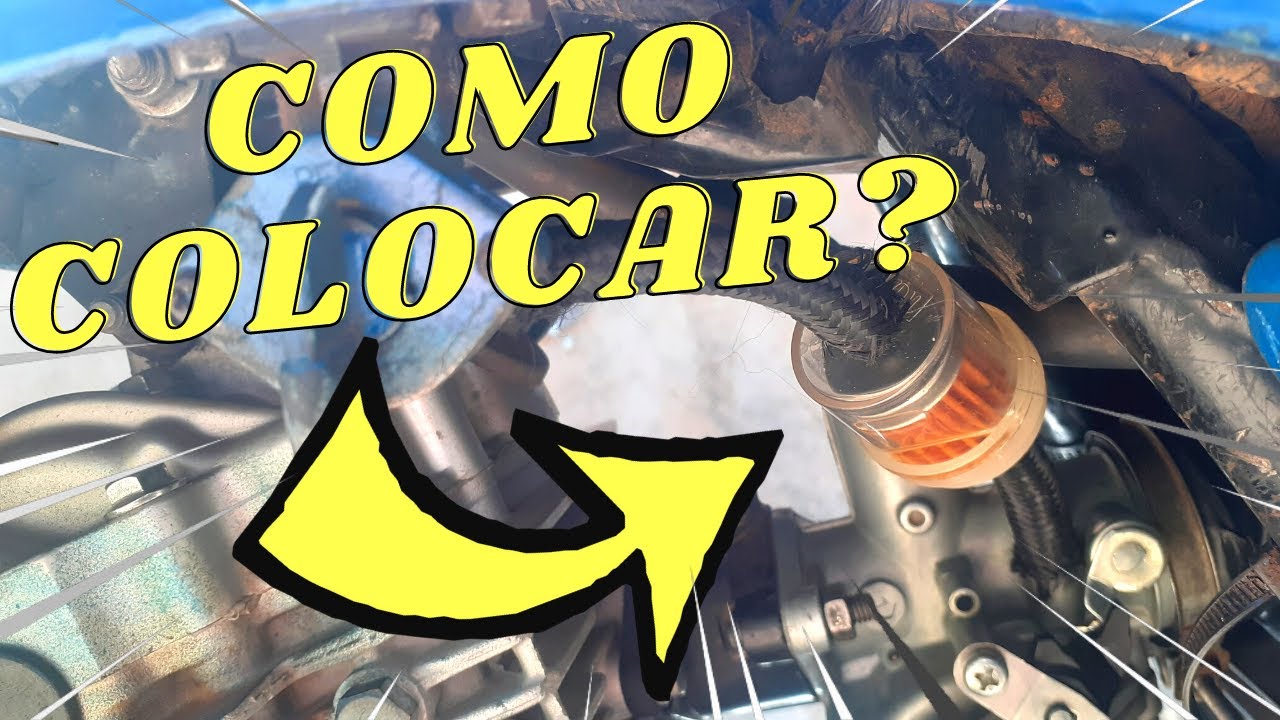 Como Instalar FILTRO de COMBUST&Iacute;VEL Simples e F&aacute;cil (Qualquer Moto) Na Pr&aacute;tica