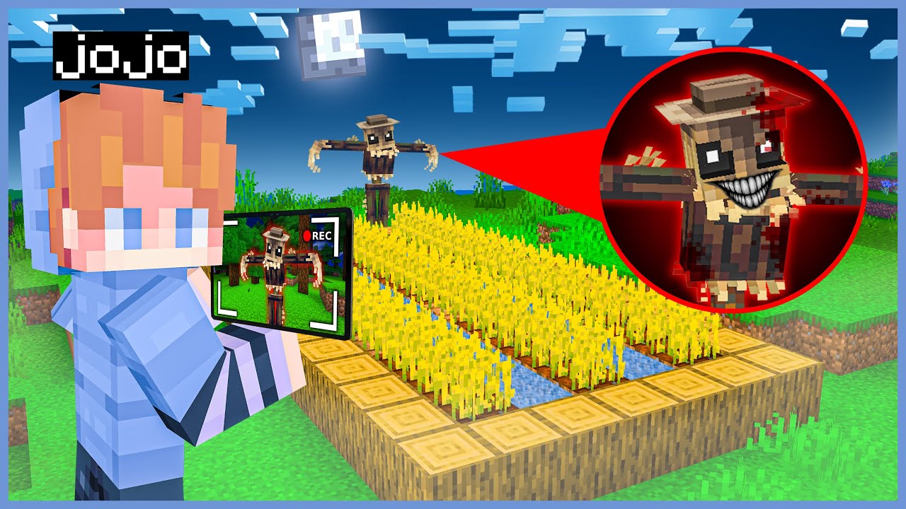 JOJO & FRANZ MEREKAM PENAMPAKAN HANTU ORANG SAWAH MENAKUTKAN di MINECRAFT