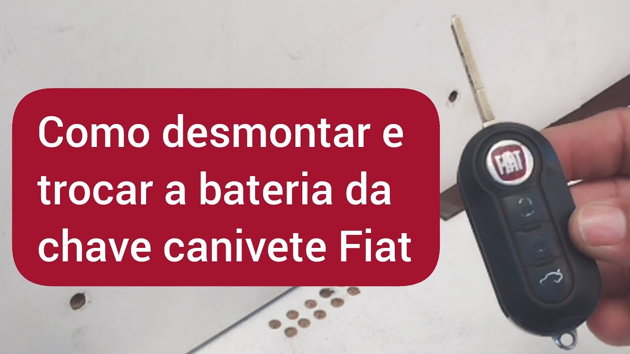 Como desmontar chave canivete da Fiat