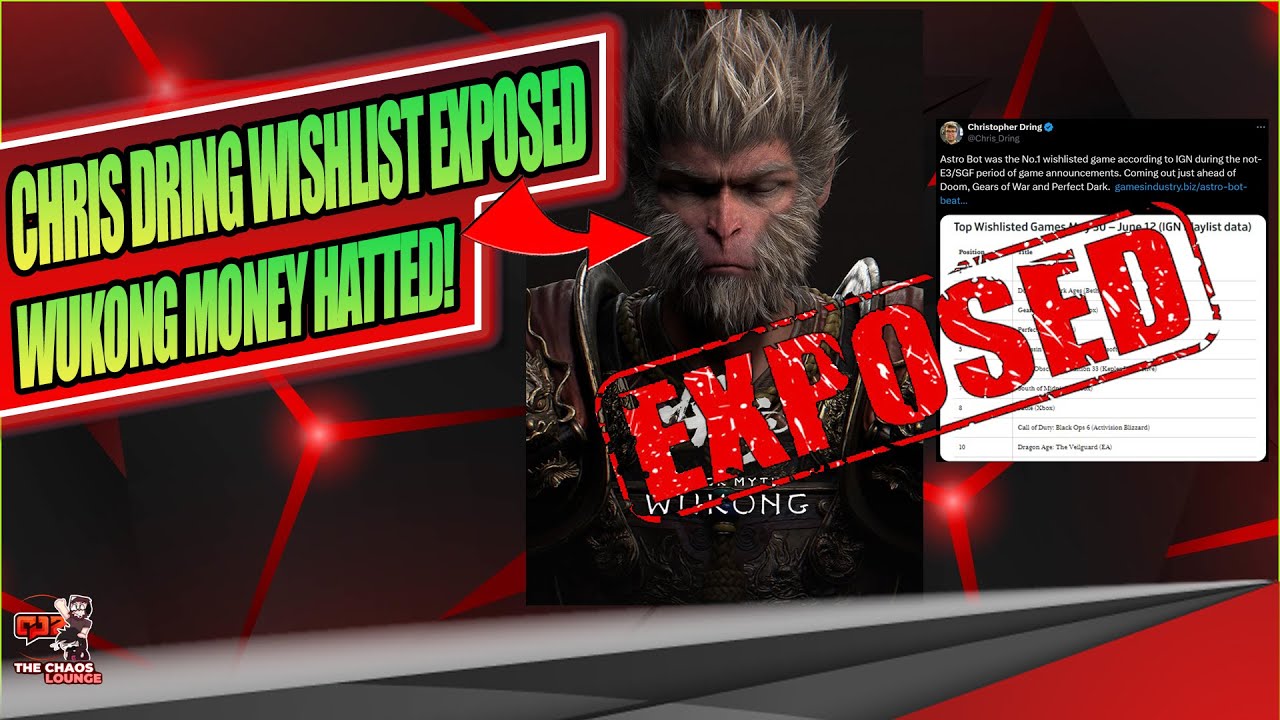 Chris Dring's IGN Wishlist Exposed as Astro Bot not even in Top 5! Wukong WAS Monet HATTED!