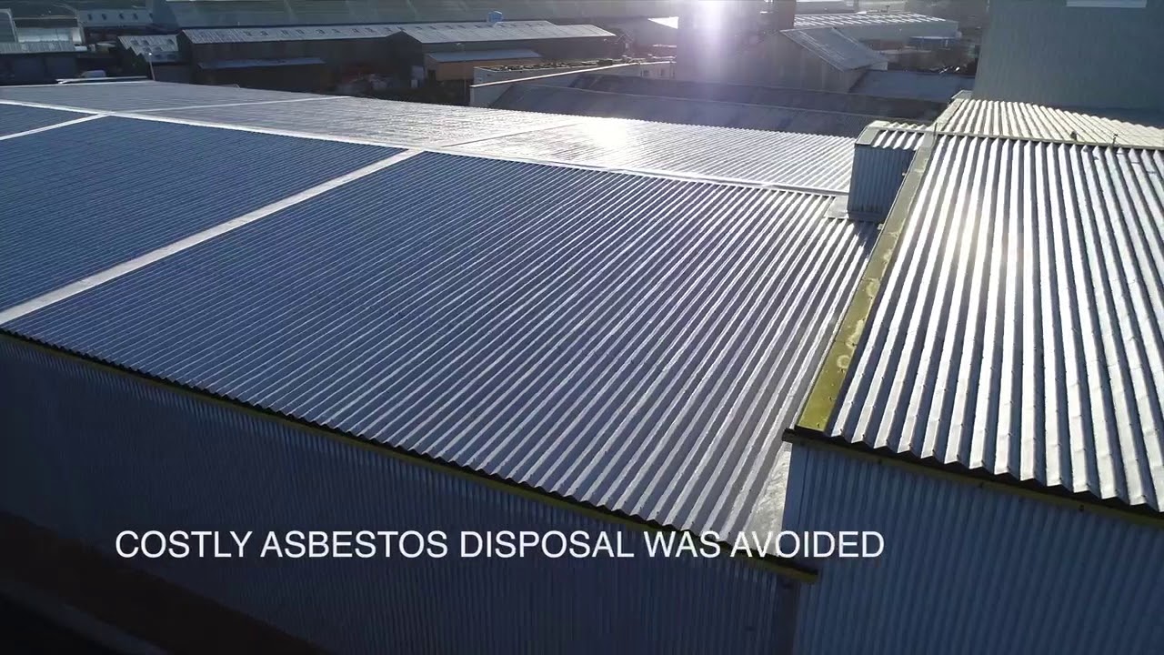 Filon Over Roofing Installed - Filmed by Drone
