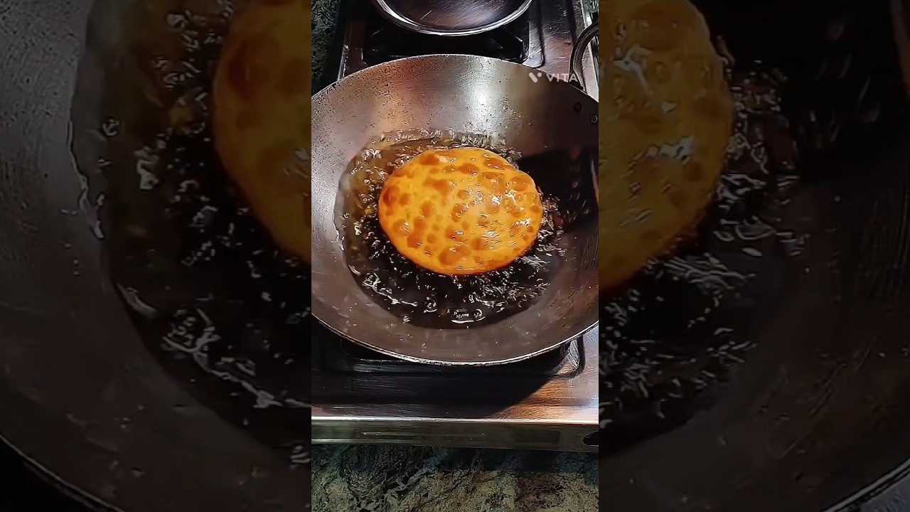 Make best dough puri in world #food #cooking #puri #shortsfeed #shorts