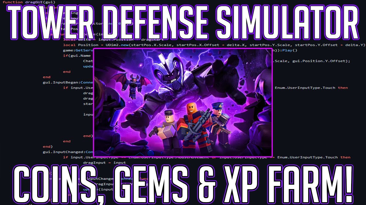 Tower Defense Simulator GEMS, COINS & XP AUTO FARM FREE SCRIPT | OCTOBER 2025 | AFK FARM
