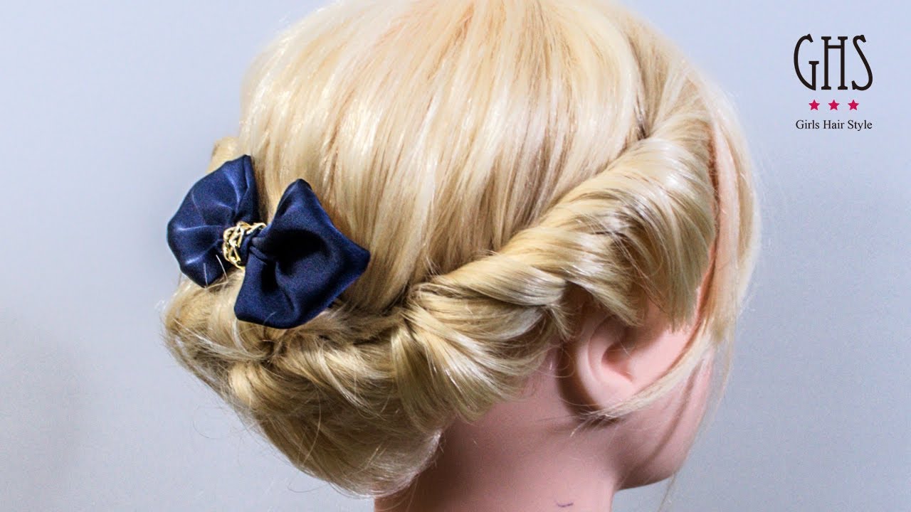 ミディアムボブ：ツイストアップヘアアレンジ | Twist hairdo