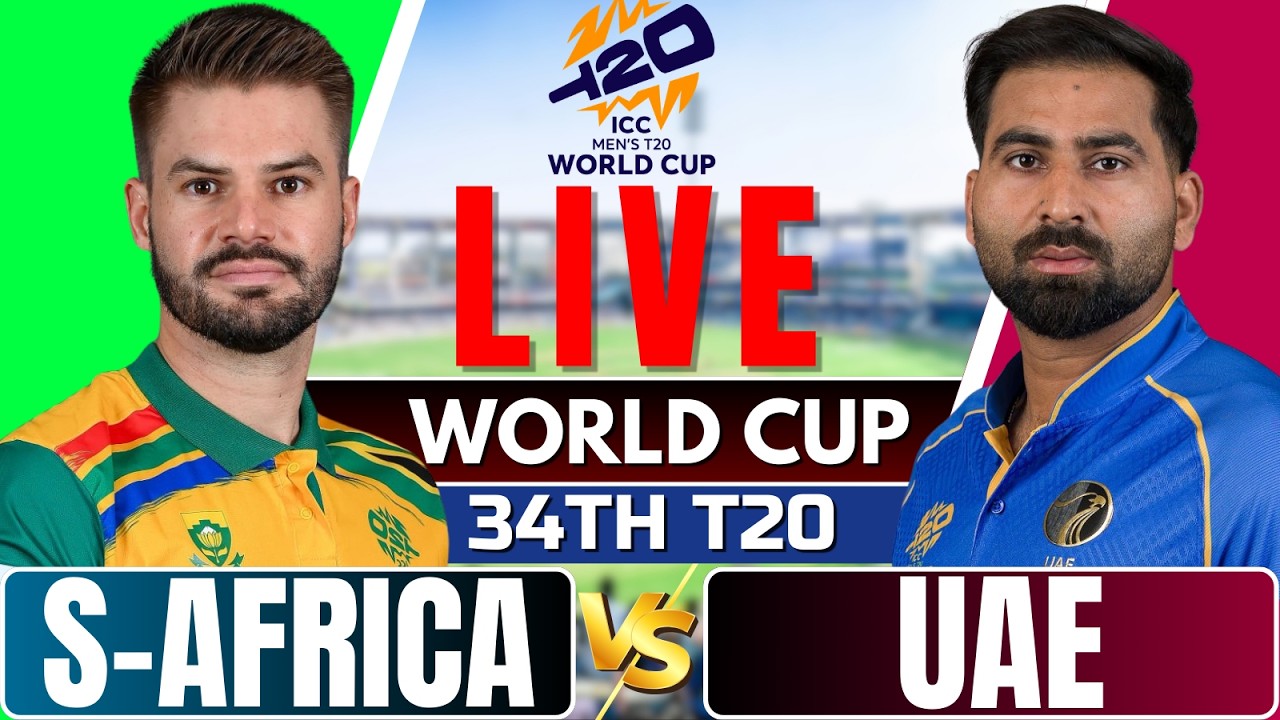 T20 World Cup 2026 live – South Africa VS UAE, Live Score & Commentary | live cricket match today